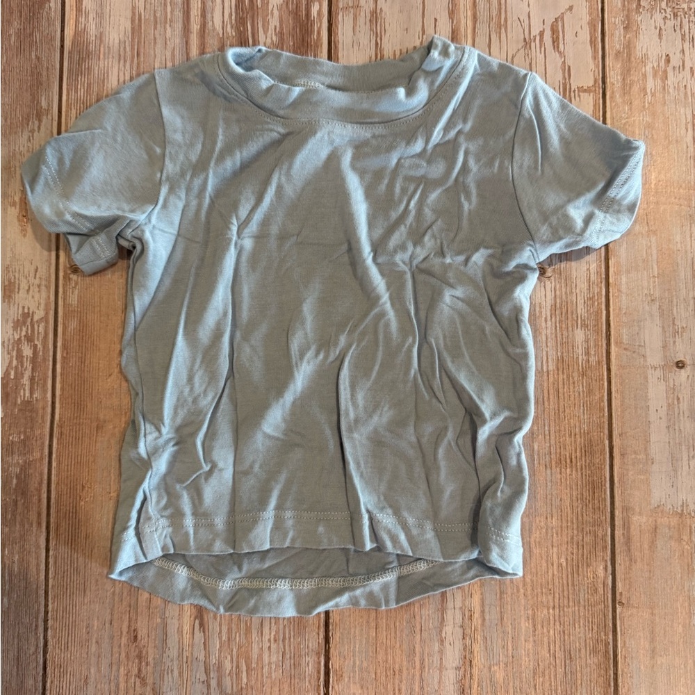 Kate Quinn Soft Blue Short Sleeve Tee